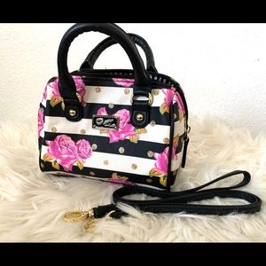 Betsey Johnson Mini barrel bag!!